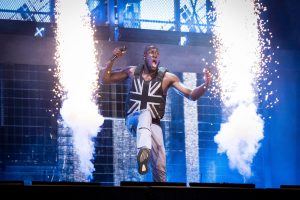 Stormzy headlines the Pyramid Stage on day 3 of Glastonbury 2019, Worthy Farm, Pilton, Somerset.